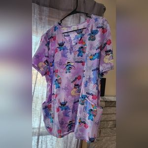 Womens Disney scrub top
